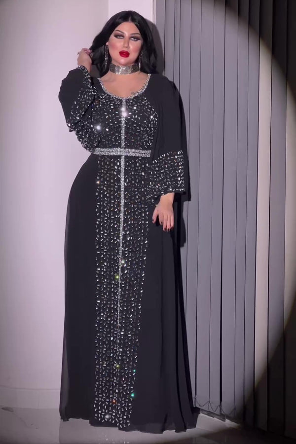 Plus Size Party Dress فساتين شيفون مقاسات كبيرة