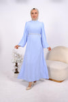 Pearl Belt Maxi Dress